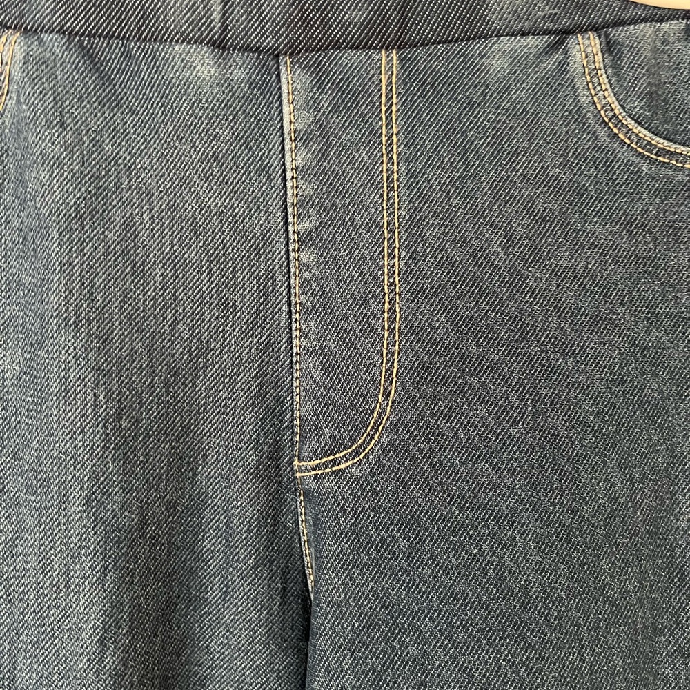NWOT-H&M Girls' Wide-Leg Pull-On Jeans in Blue Size:9-10 - Picture 4 of 9